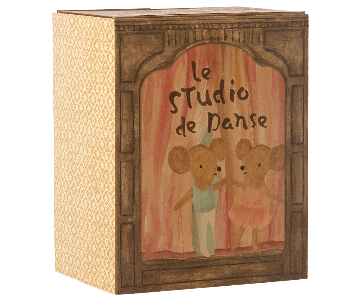 PREORDER - Ballet Mice in Dance Studio, Little Sister and Brother - Maileg Toy sold by Rosebud & Jo