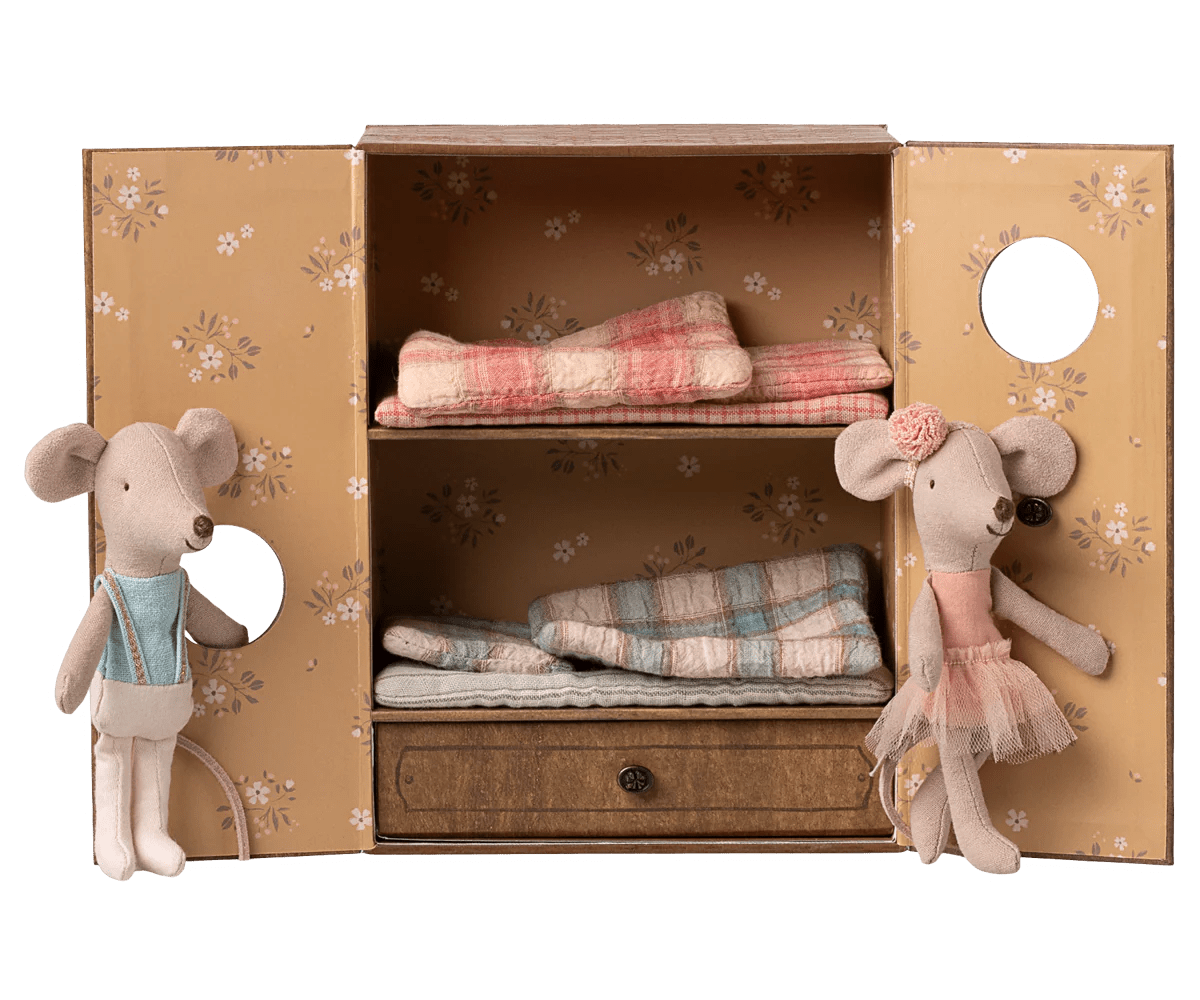 PREORDER - Ballet Mice in Dance Studio, Little Sister and Brother - Maileg Toy sold by Rosebud & Jo