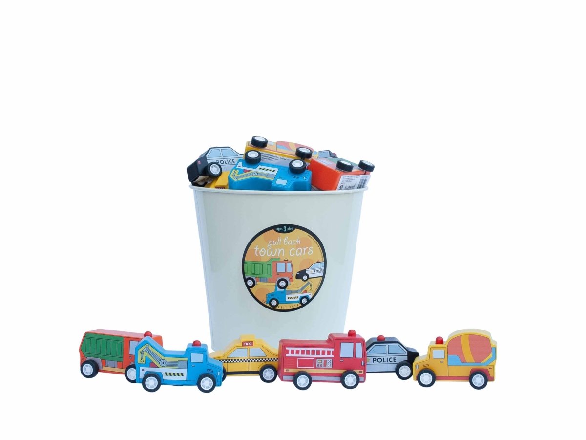 Pull Back Around Town Cars - Jack Rabbit Creations Toys sold by Rosebud & Jo