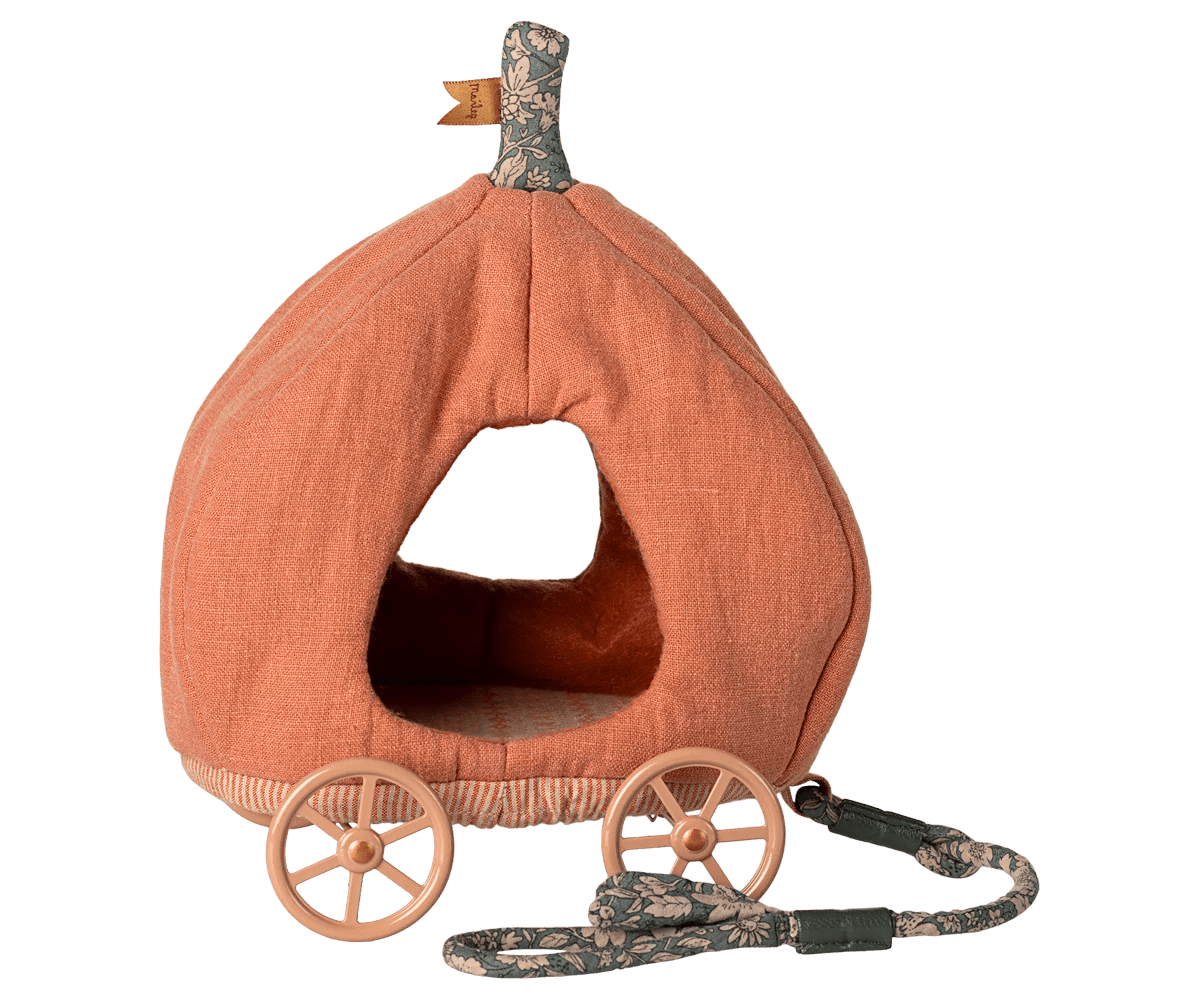 Pumpkin Carriage, Mouse - Maileg Toy sold by Rosebud & Jo