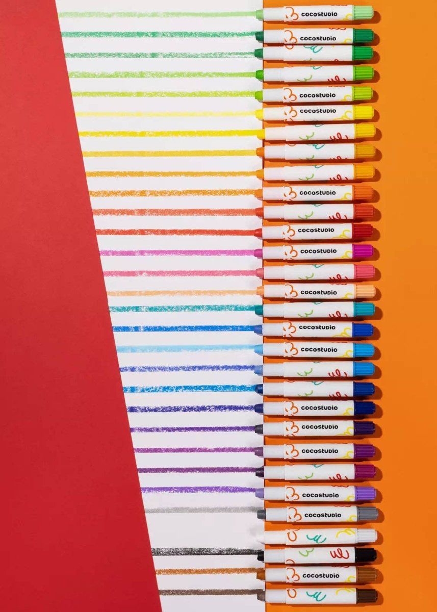 Quick Dry Paint Sticks Set - 30 Colors - Coco Village Art sold by Rosebud & Jo