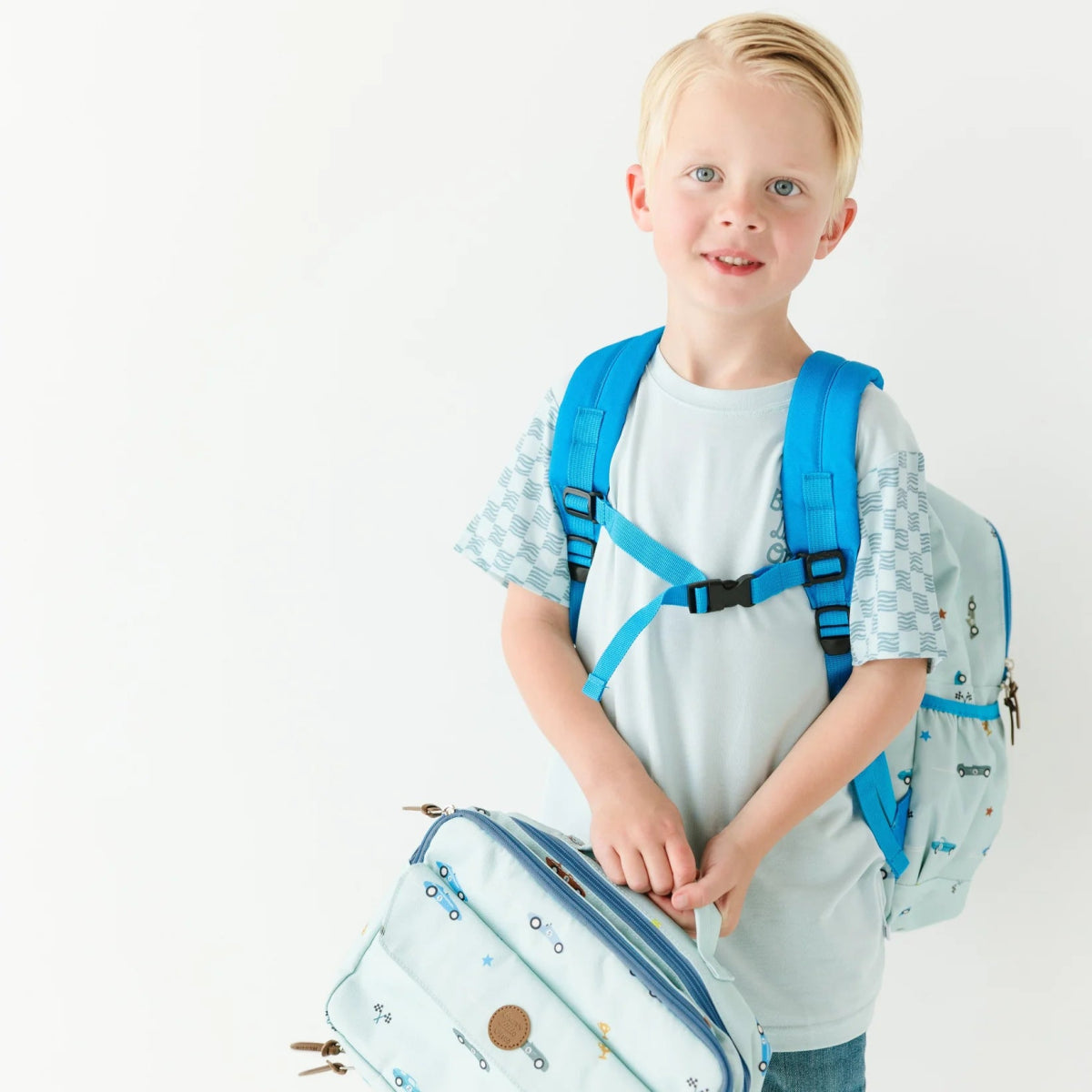 Race Cars Backpack - Brave Little Ones Baby Gear sold by Rosebud & Jo