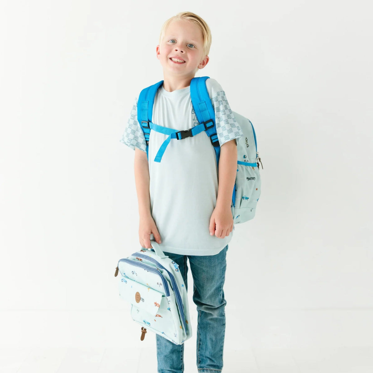 Race Cars Backpack - Brave Little Ones Baby Gear sold by Rosebud & Jo