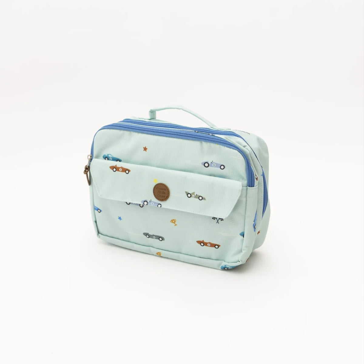Race Cars Insulated Lunchbox - Brave Little Ones Baby Gear sold by Rosebud & Jo