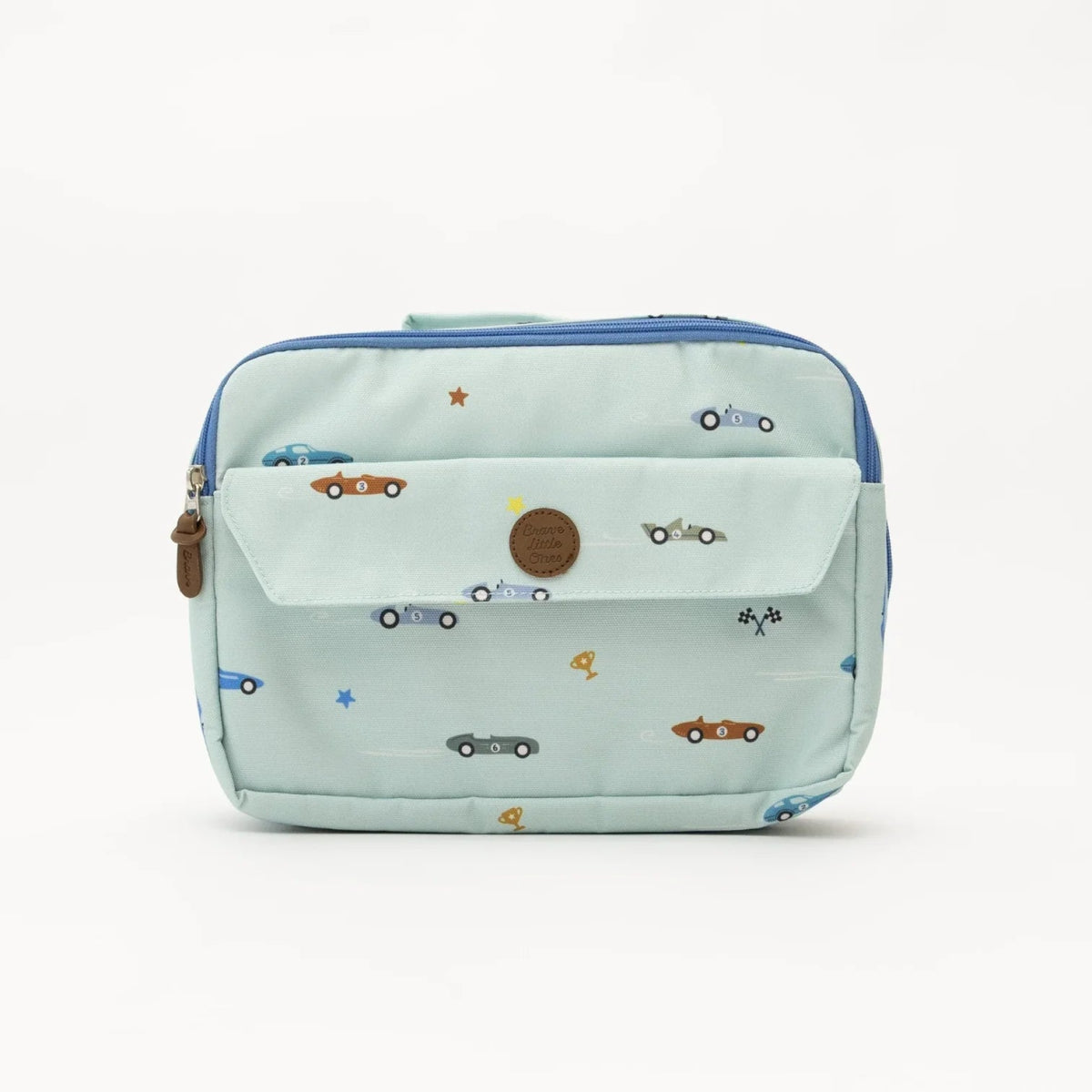 Race Cars Insulated Lunchbox - Brave Little Ones Baby Gear sold by Rosebud & Jo
