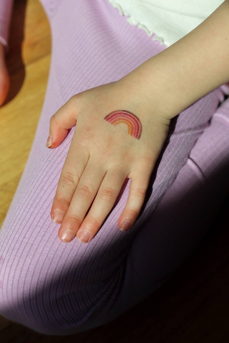 Rainbow Temporary Tattoos for Kids - Saint & Company Toys sold by Rosebud & Jo
