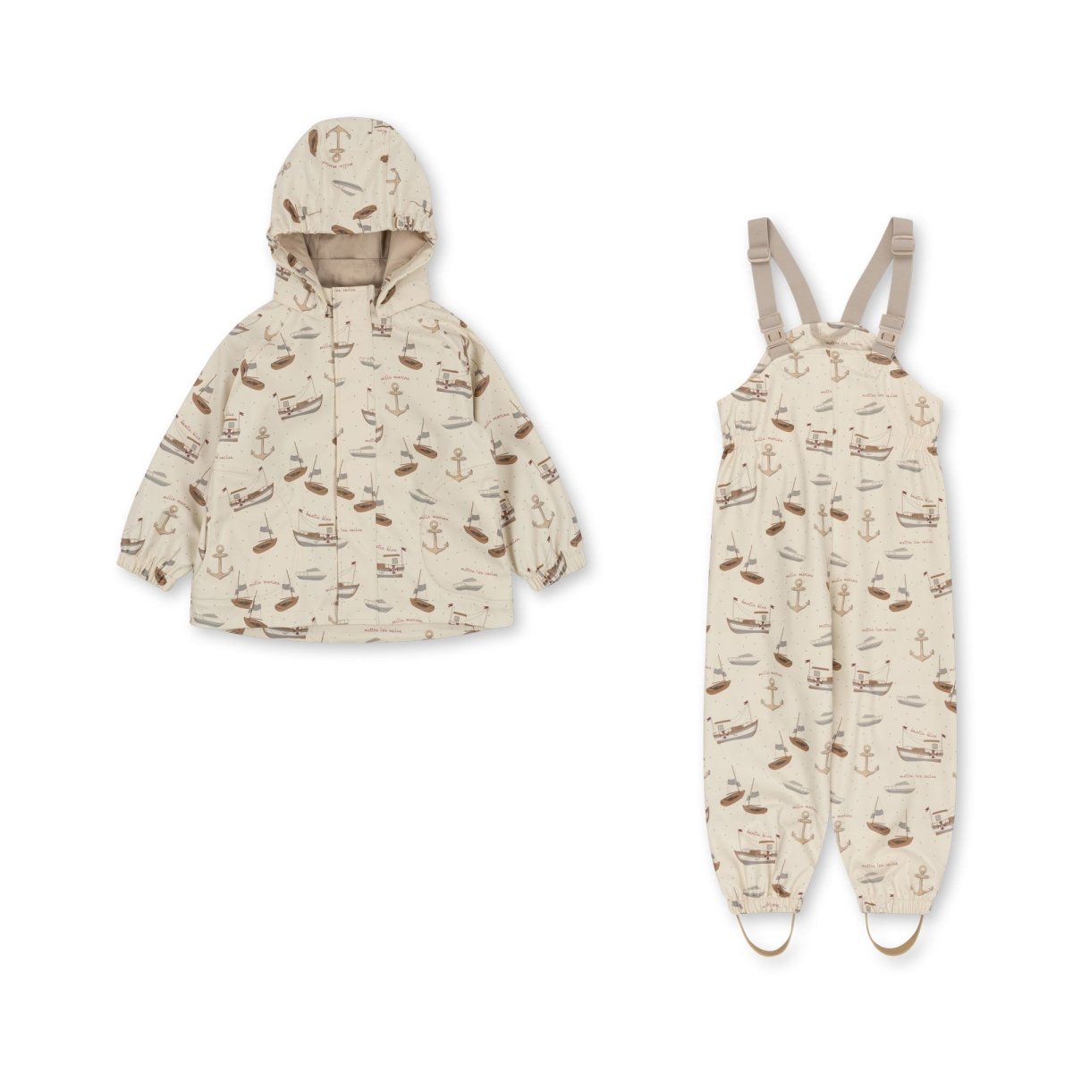 Rainy Palme Set - Rain Jacket and Pants Set - Konges Sløjd A/S Baby & Toddler Clothing sold by Rosebud & Jo