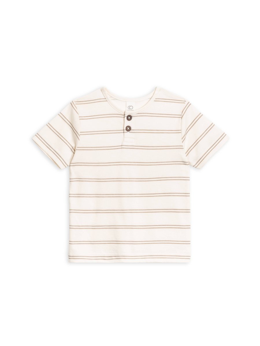 Reef Henley Crew Neck Tee - Colored Organics Baby & Toddler Clothing sold by Rosebud & Jo