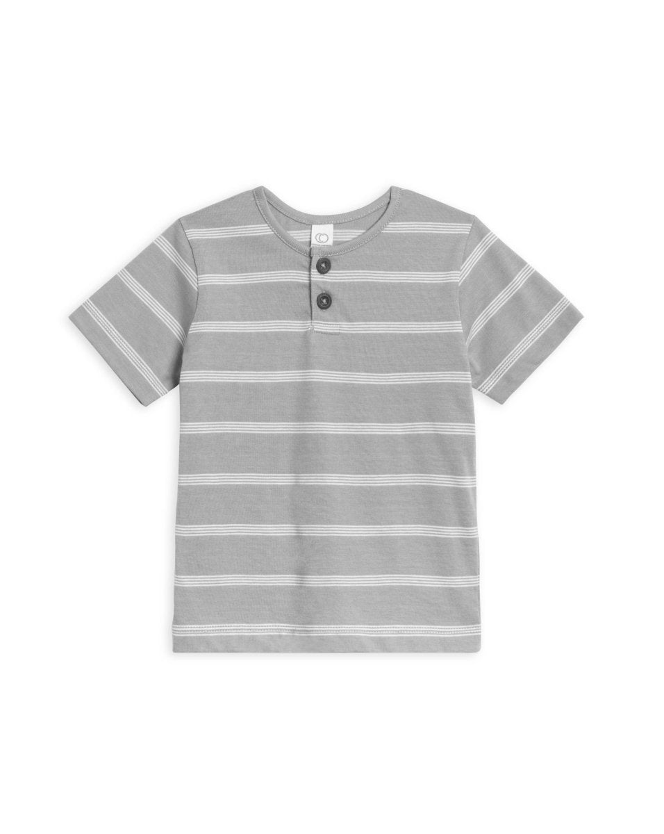 Reef Henley Crew Neck Tee - Colored Organics Baby & Toddler Clothing sold by Rosebud & Jo