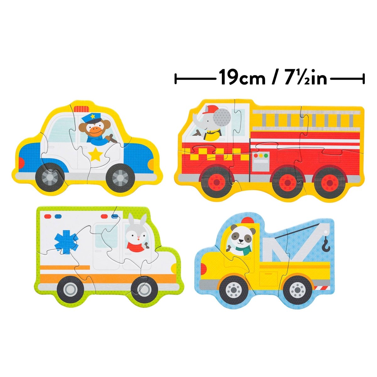 Rescue Vehicles Beginner Puzzle - Chronicle Books Puzzle sold by Rosebud & Jo