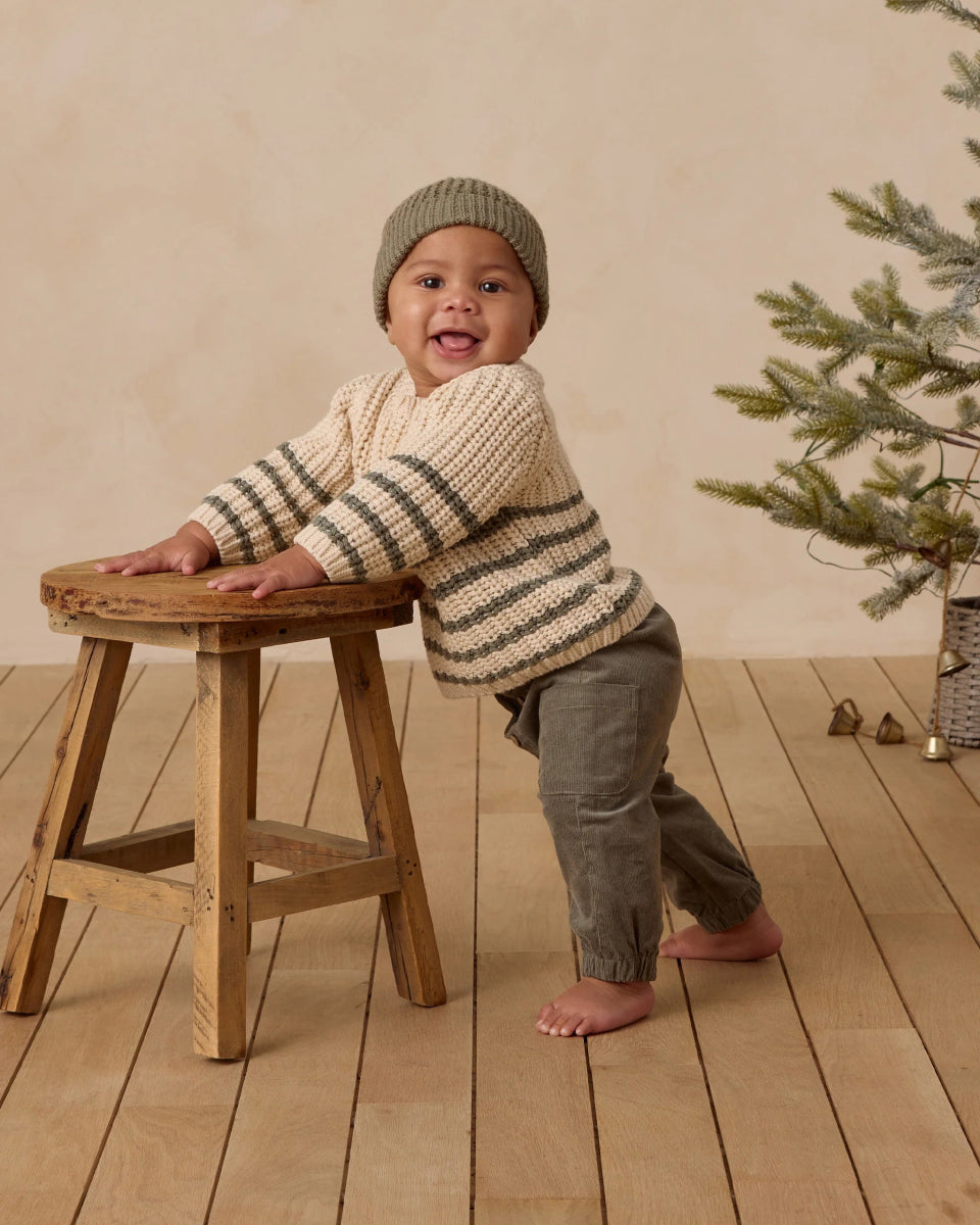 Rex Sweater in Forest - Quincy Mae Baby & Toddler Clothing sold by Rosebud & Jo