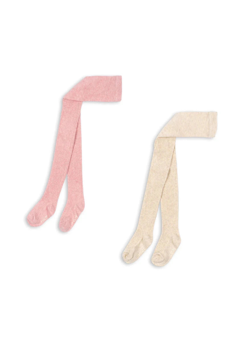 Rib Tights - 2 Pack - Konges Sløjd A/S Tights sold by Rosebud & Jo