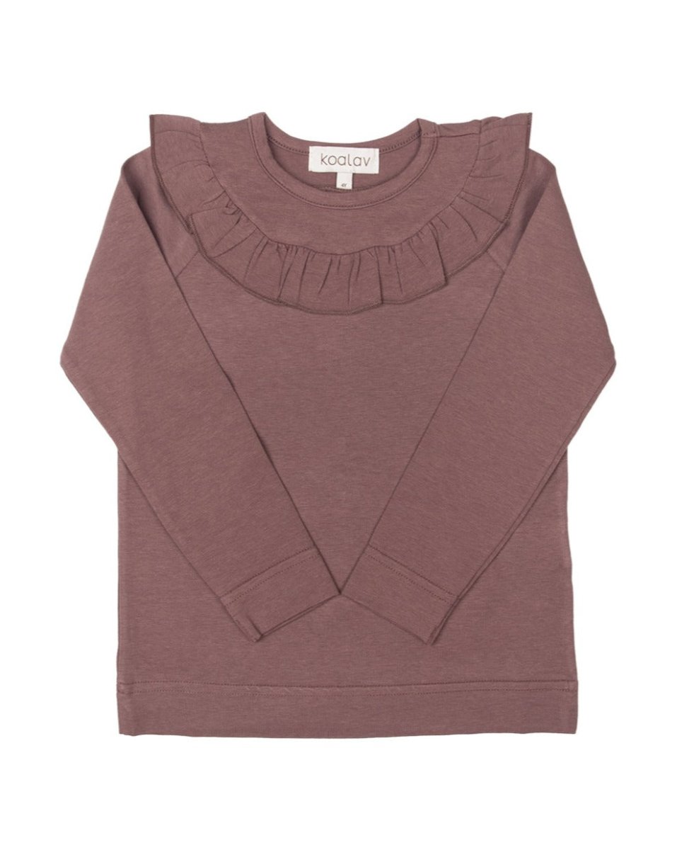 Ruffle Long Sleeve Tee - Koalav sold by Rosebud & Jo