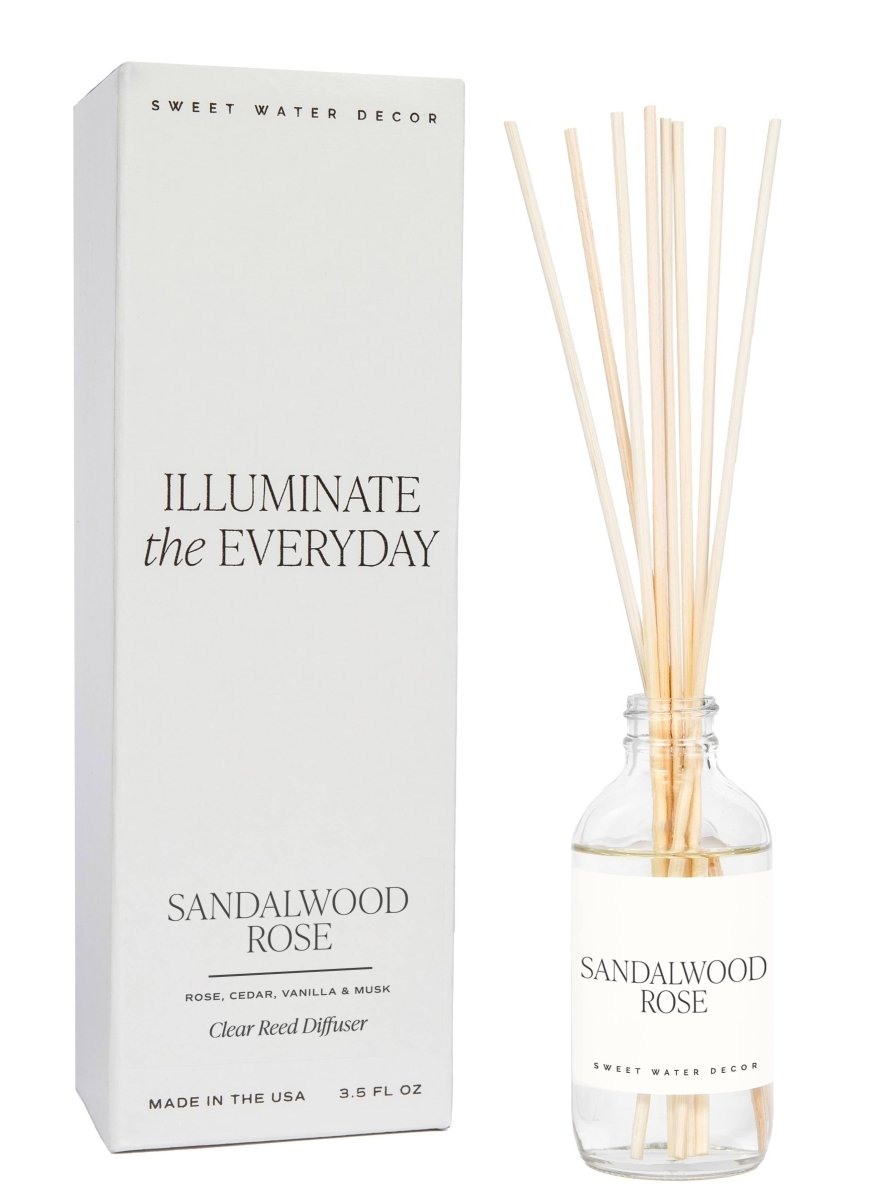 Sandalwood Rose Reed Diffuser - Sweet Water Decor sold by Rosebud & Jo