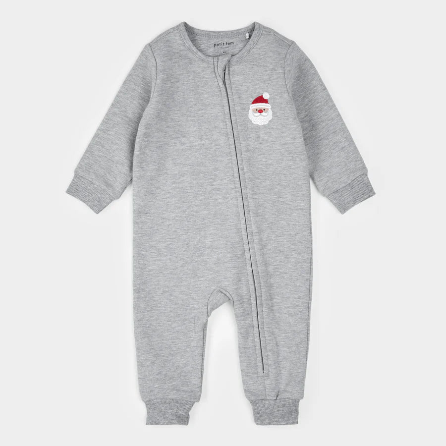 Santa Baby Fleece Playsuit - Petite Lem Baby & Toddler Clothing sold by Rosebud & Jo