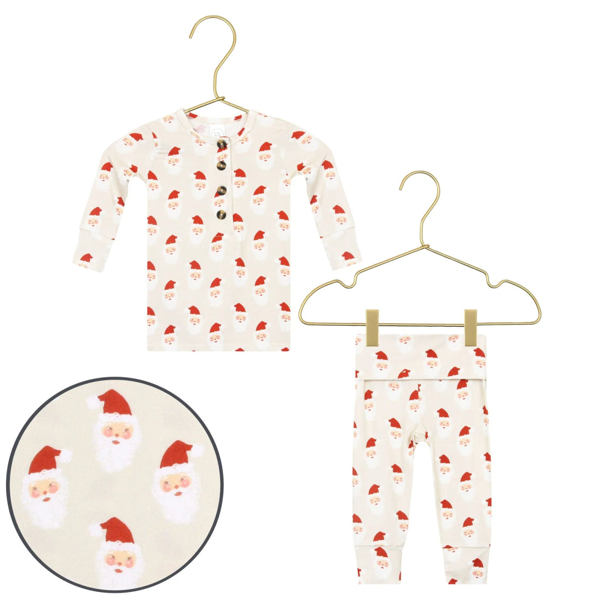 Santa Christmas Top and Bottoms - Lou Lou & Company Baby & Toddler Clothing sold by Rosebud & Jo