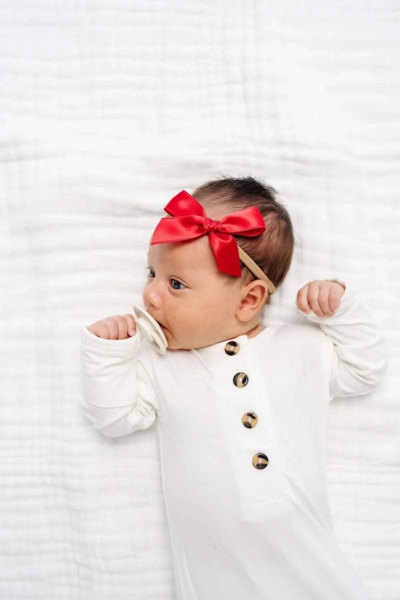 Satin Bow Small Cherry Headband - Lou Lou & Company Hair Accessories sold by Rosebud & Jo