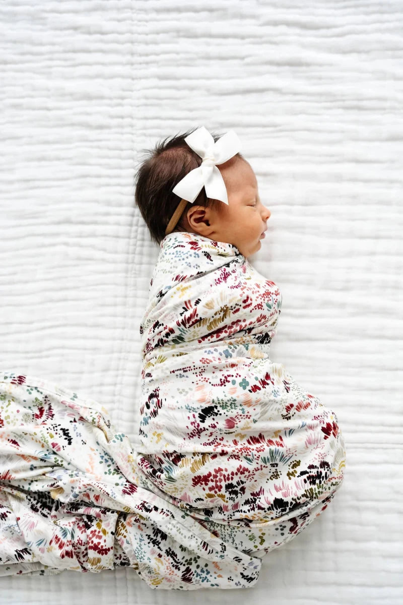 Satin Bow Small White Headband - Lou Lou & Company Hair Accessories sold by Rosebud & Jo