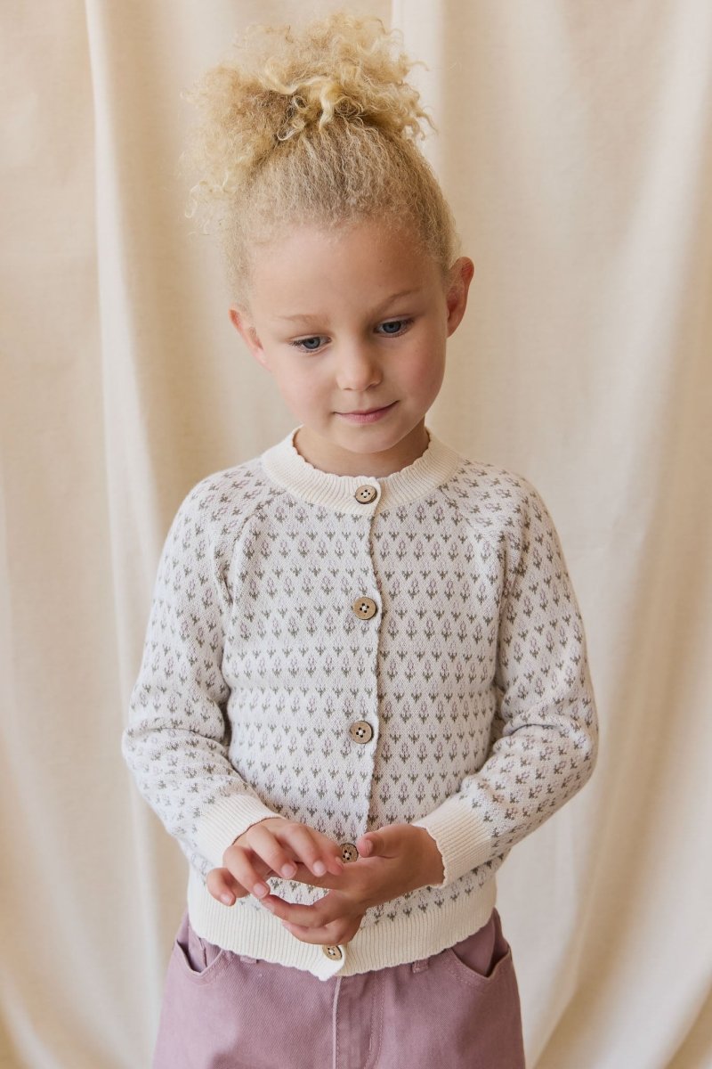 Savannah Jacquard Cardigan - Jamie Kay Baby & Toddler Clothing sold by Rosebud & Jo