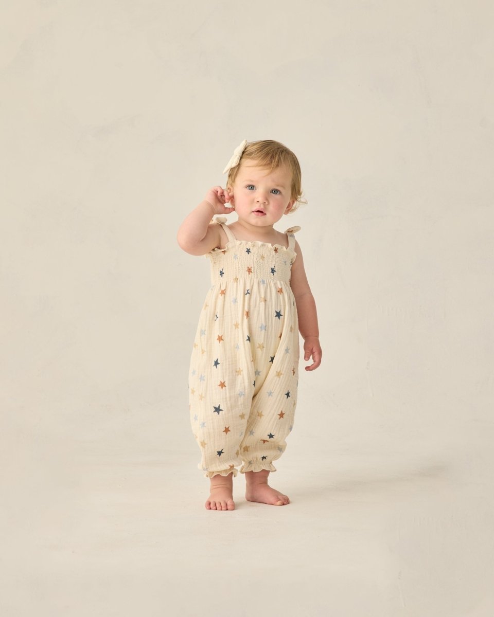 Sawyer Jumpsuit Stars - Rylee + Cru Rompers & Jumpers sold by Rosebud & Jo