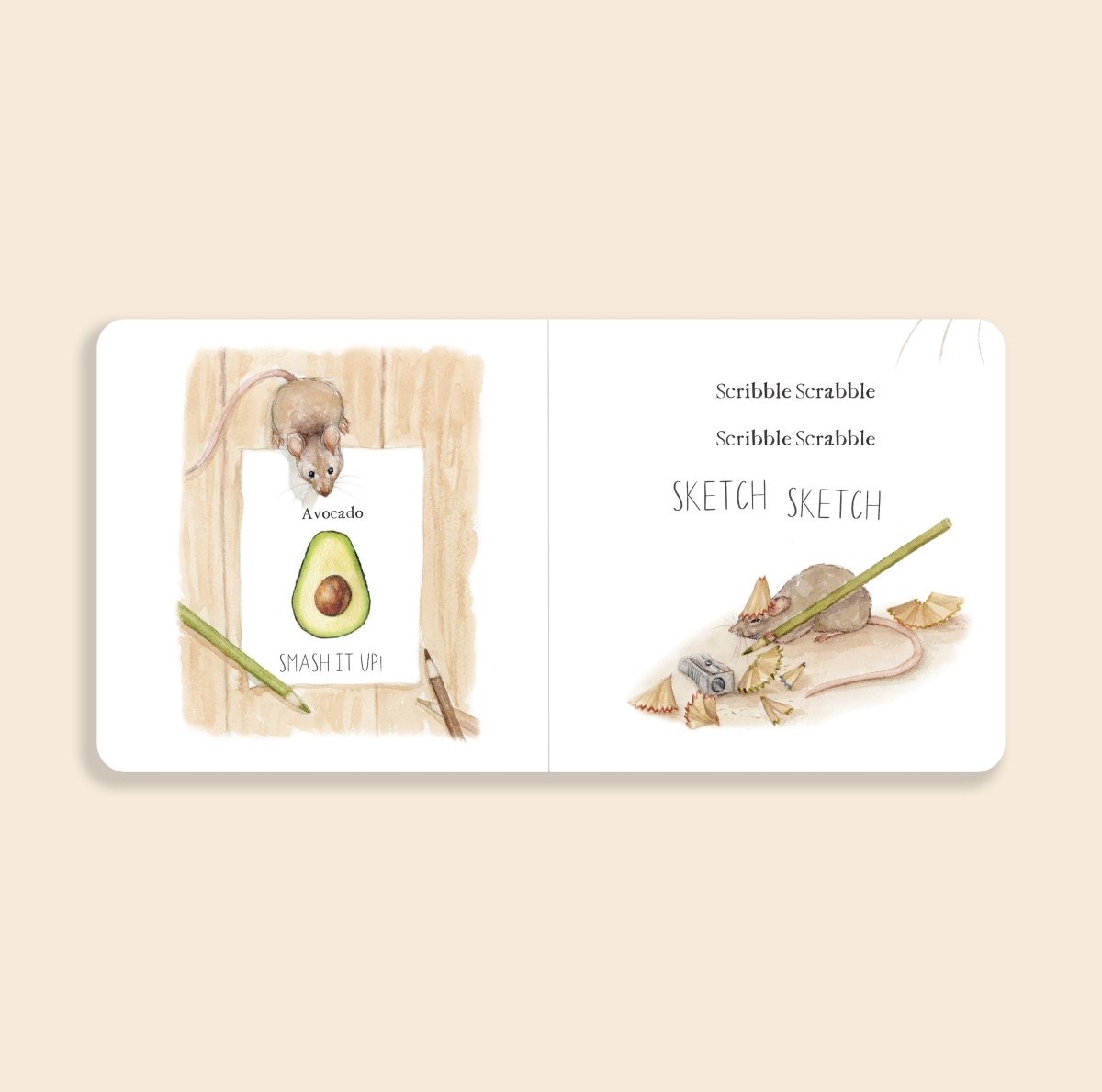 Scribble Scrabble: A Board Book of First Words - Paige Tate & Co. Books sold by Rosebud & Jo