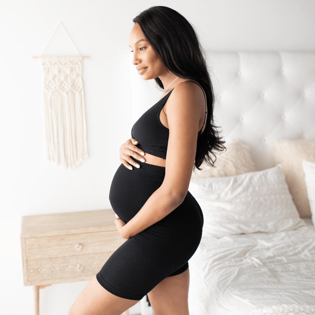 Seamless Bamboo Maternity No Rub Short - Kindred Bravely Maternity Clothes sold by Rosebud & Jo