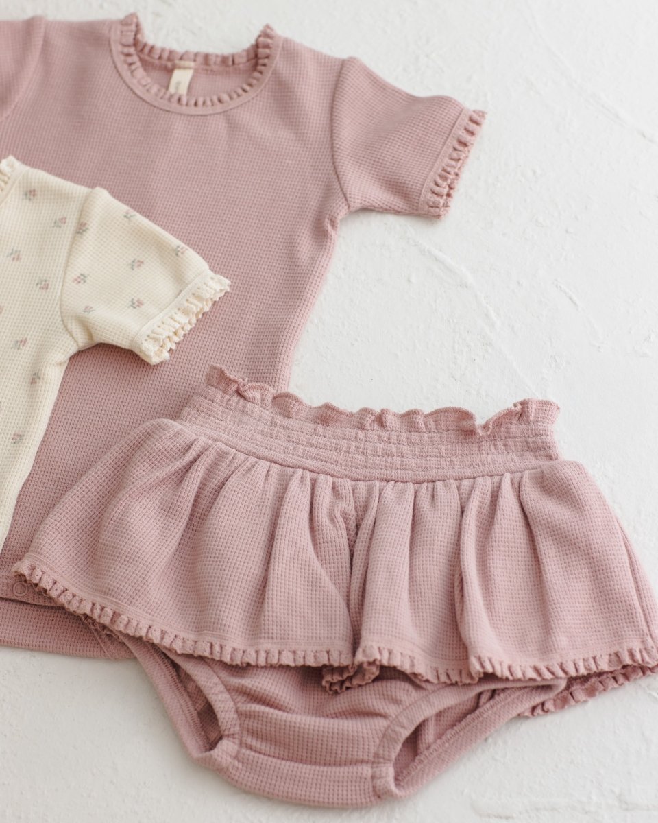 Skirted Bloomer || Mauve - Quincy Mae Bottoms sold by Rosebud & Jo