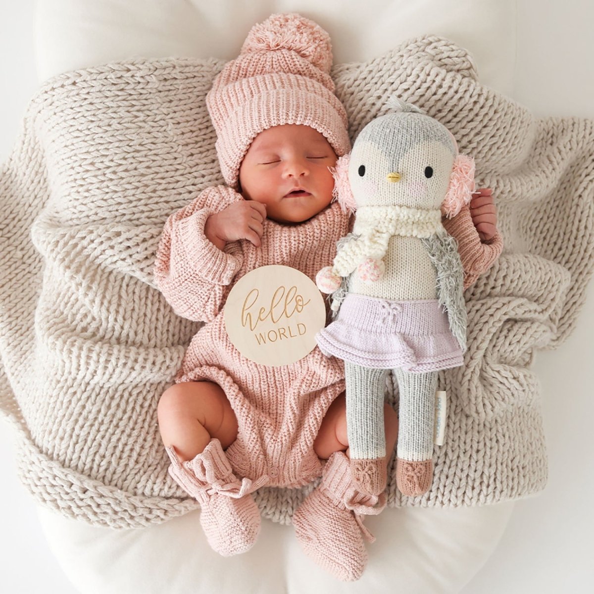 Skylar the Penguin - Cuddle + Kind Stuffed Animals sold by Rosebud & Jo