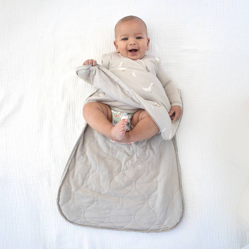Sleep Bag – Goose Print (1.0 TOG, 9–18 Months) - gunamuna Sleep Sack sold by Rosebud & Jo