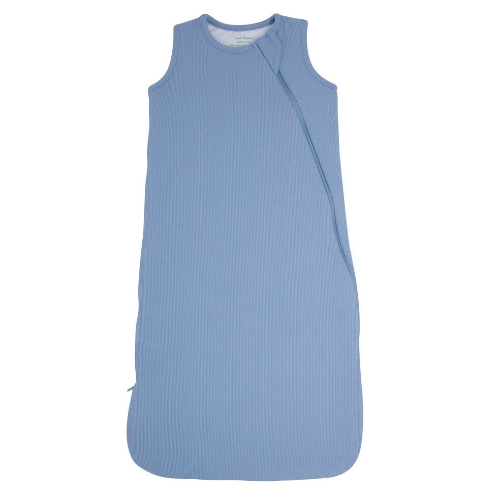Sleep Sack in Blue Fog Ribbed - Sweet Bamboo Sleep Sack sold by Rosebud & Jo