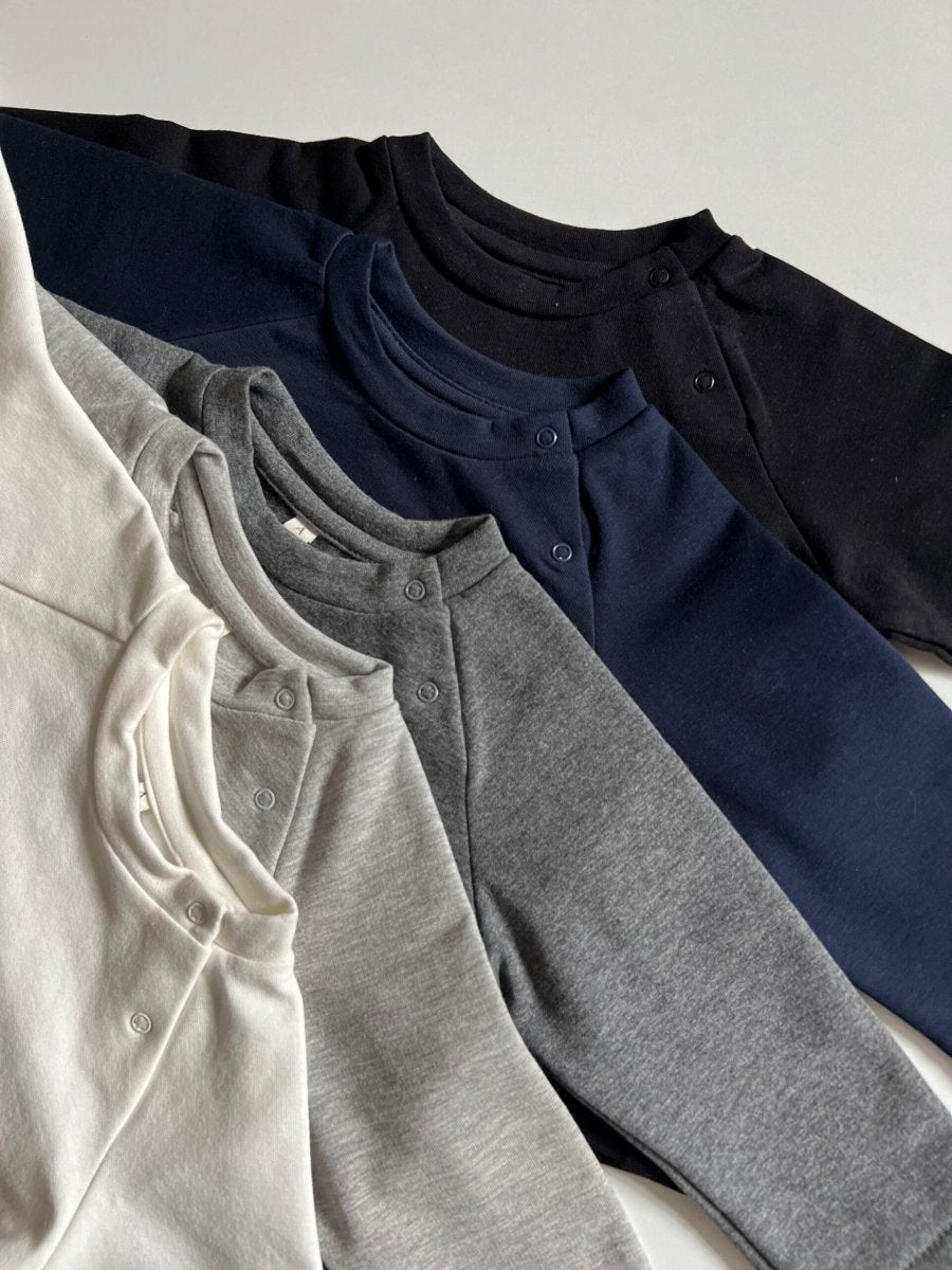 Snap Sweatshirt - A Basic Brand Baby & Toddler Clothing sold by Rosebud & Jo