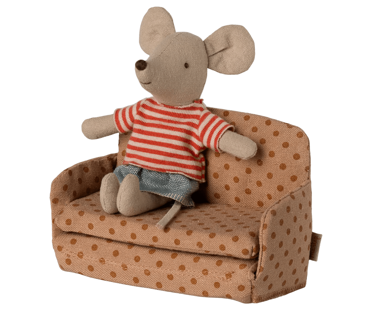 Sofa bed, Mouse - Dots - Maileg Toys sold by Rosebud & Jo