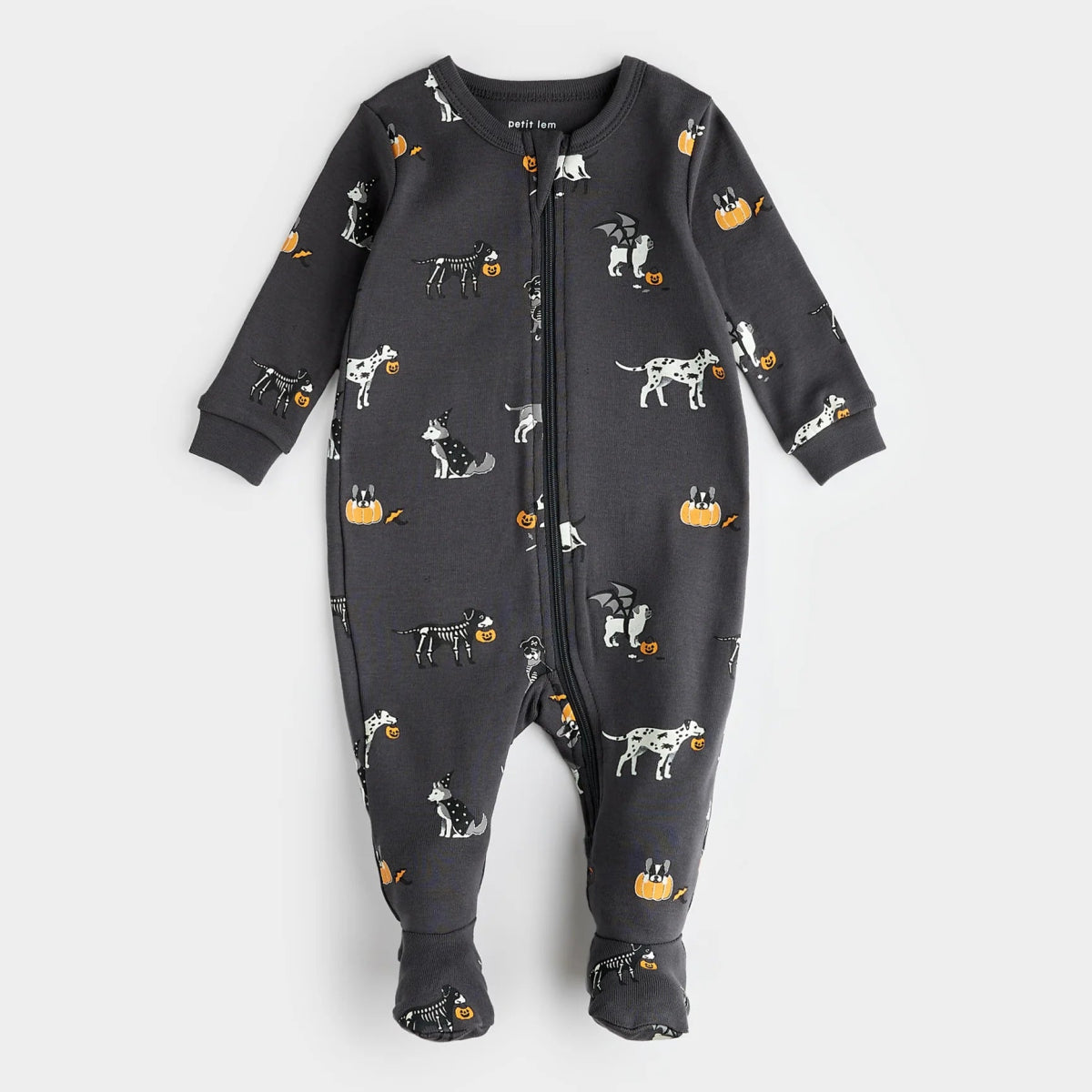Spooky Season Footie Pajamas (Dog) - Petite Lem sold by Rosebud & Jo