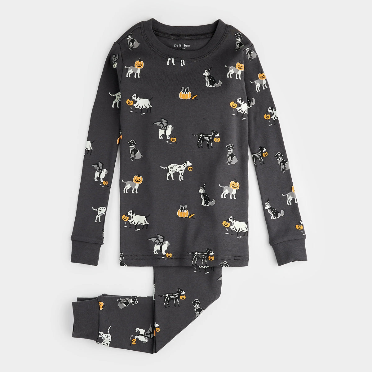 Spooky Season PJ Set (Dog) - Petite Lem Baby & Toddler Clothing sold by Rosebud & Jo