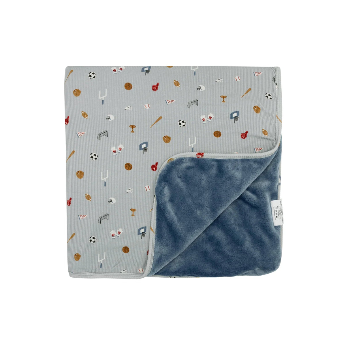 Sports Zone Small Ribbed Toddler Blanket - Brave Little Ones Blanket sold by Rosebud & Jo