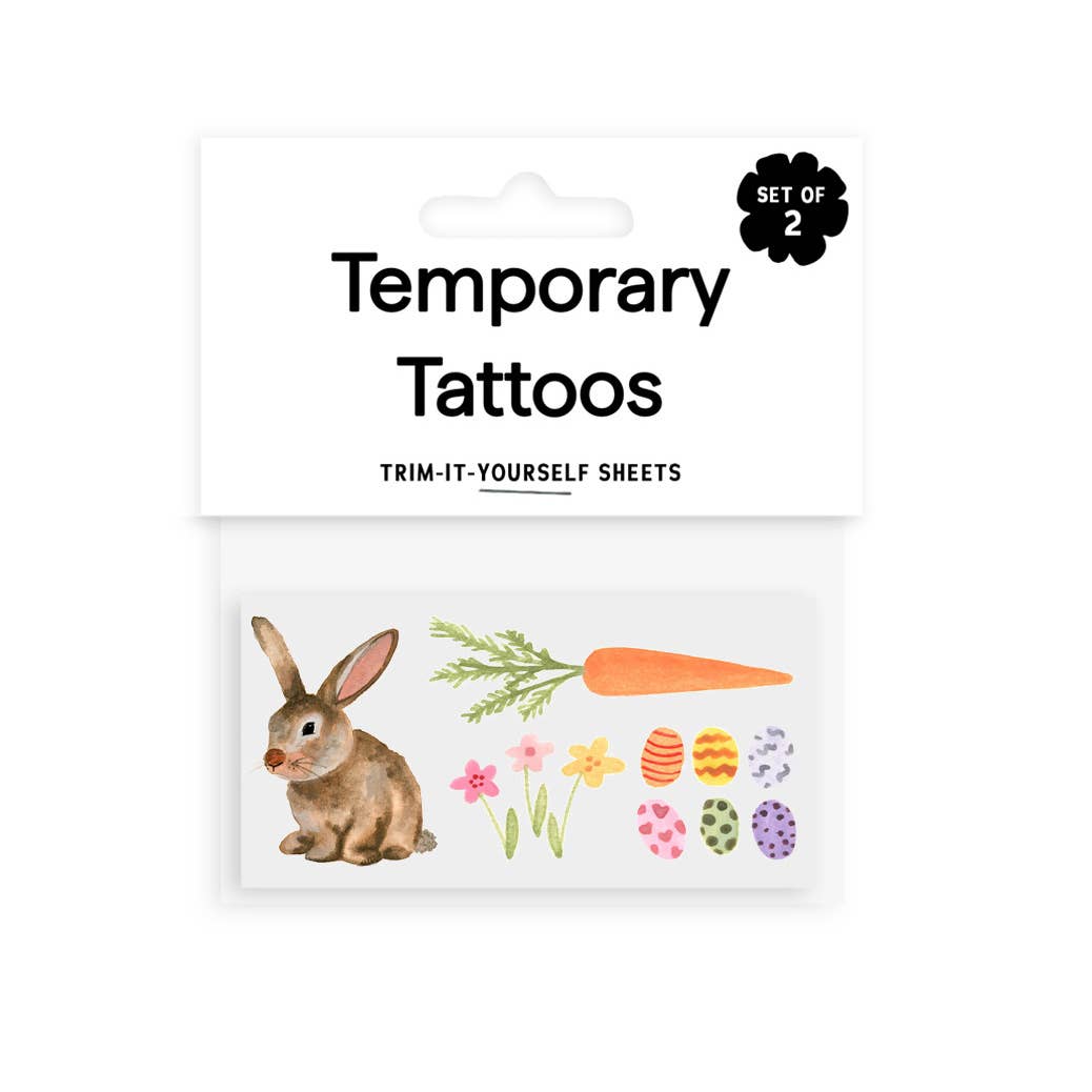 Spring Bunny Temporary Tattoos - Saint Tattoos Toy sold by Rosebud & Jo