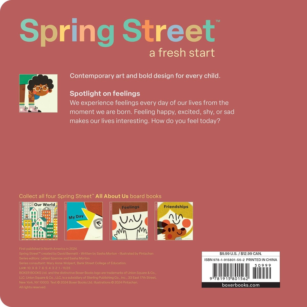 Spring Street All About Us: Feelings - Hachette Book Group Books sold by Rosebud & Jo