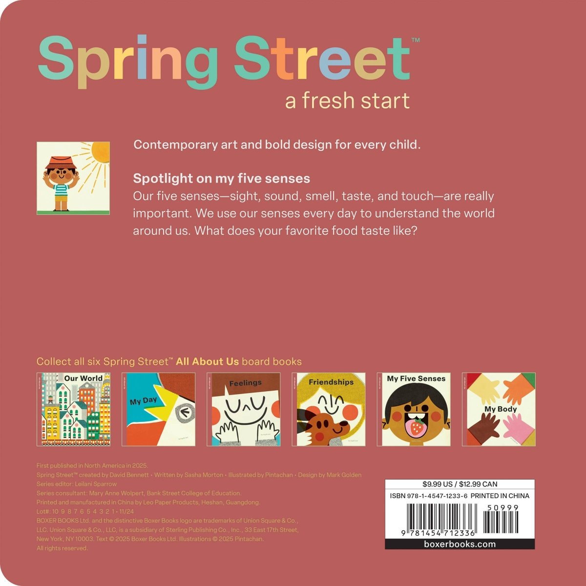 Spring Street All About Us: My Five Senses - Hachette Book Group Books sold by Rosebud & Jo