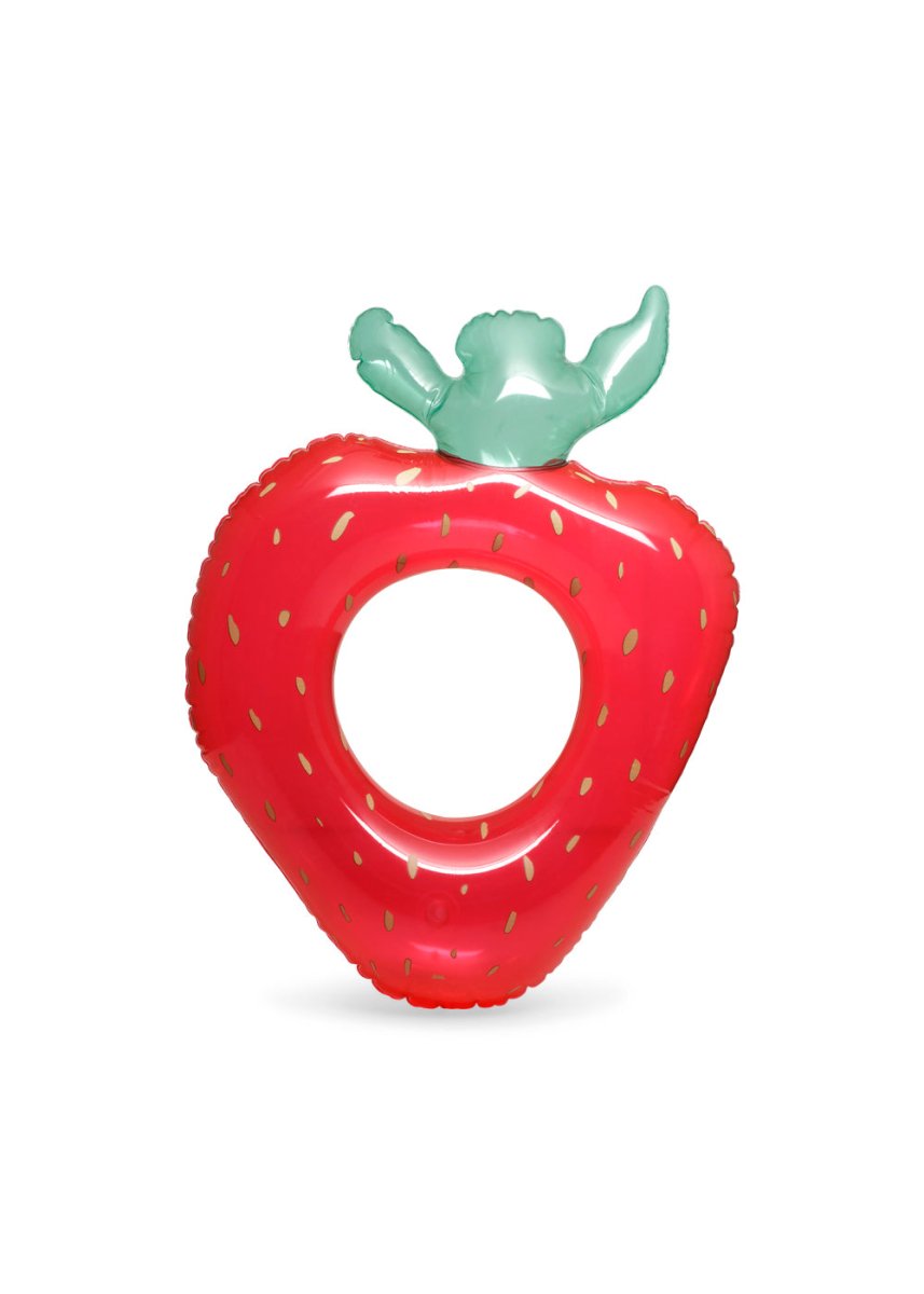 Strawberry Inflatable Swim Ring - Konges Sløjd A/S Toys sold by Rosebud & Jo