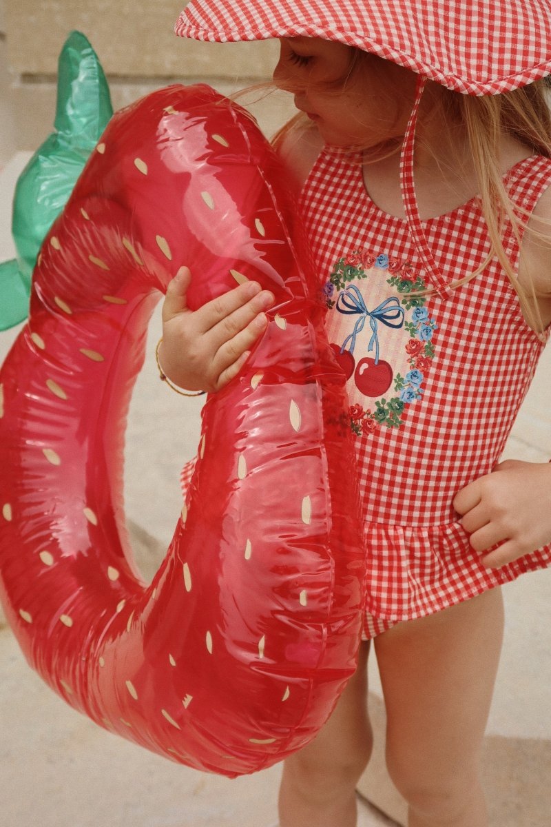 Strawberry Inflatable Swim Ring - Konges Sløjd A/S Toys sold by Rosebud & Jo