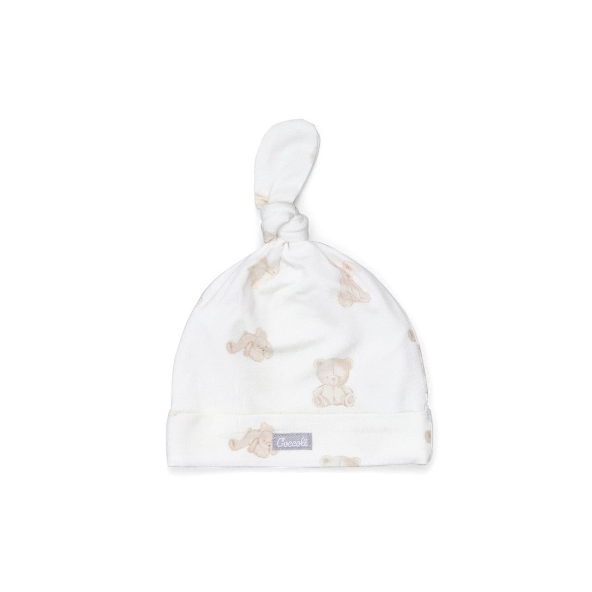 Stuffed Animal Print Tencel Modal Top Knot Hat - Coccoli Hats sold by Rosebud & Jo