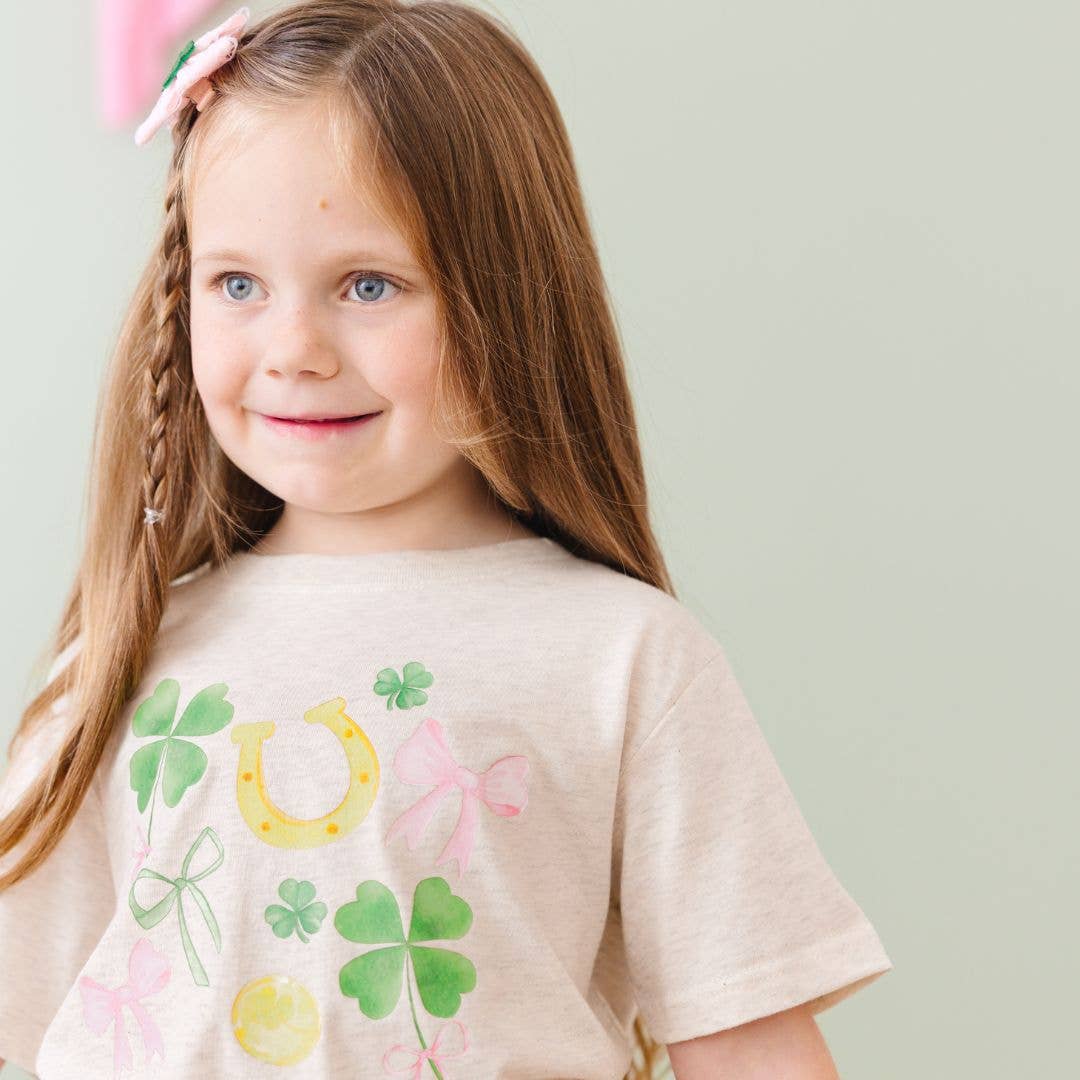 Sweet Shamrock St. Patrick's Day Short Sleeve T-Shirt - Sweet Wink Baby & Toddler Clothing sold by Rosebud & Jo