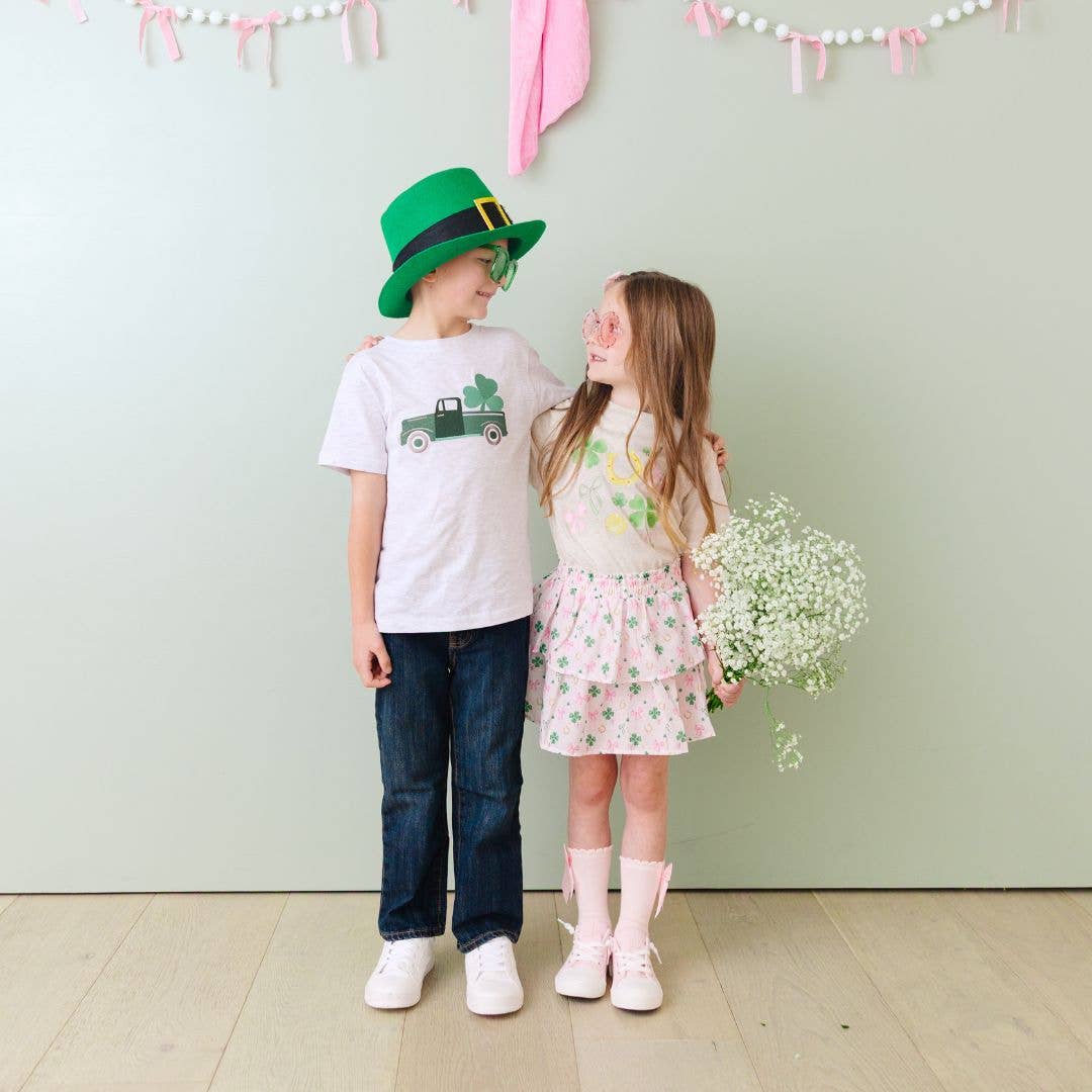 Sweet Shamrock St. Patrick's Day Short Sleeve T-Shirt - Sweet Wink Baby & Toddler Clothing sold by Rosebud & Jo