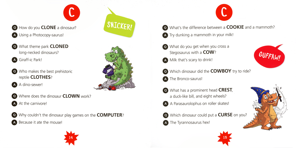 The A to Z Dinosaur Joke Book - EDC Publishing Book sold by Rosebud & Jo