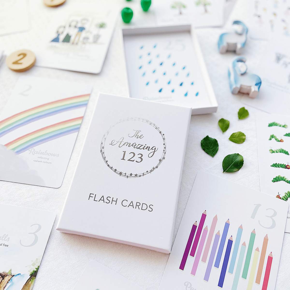 The Amazing 123 Flash Cards - Learning for Toddlers and Preschoolers - Adored Illustrations Toys sold by Rosebud & Jo