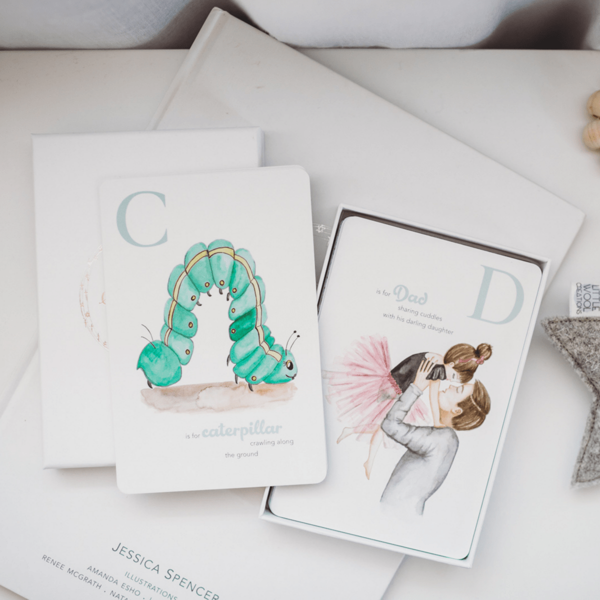 The Amazing ABC Flash Cards – Watercolor Alphabet Learning for Toddlers & Preschoolers - Adored Illustrations by Rosebud & Jo