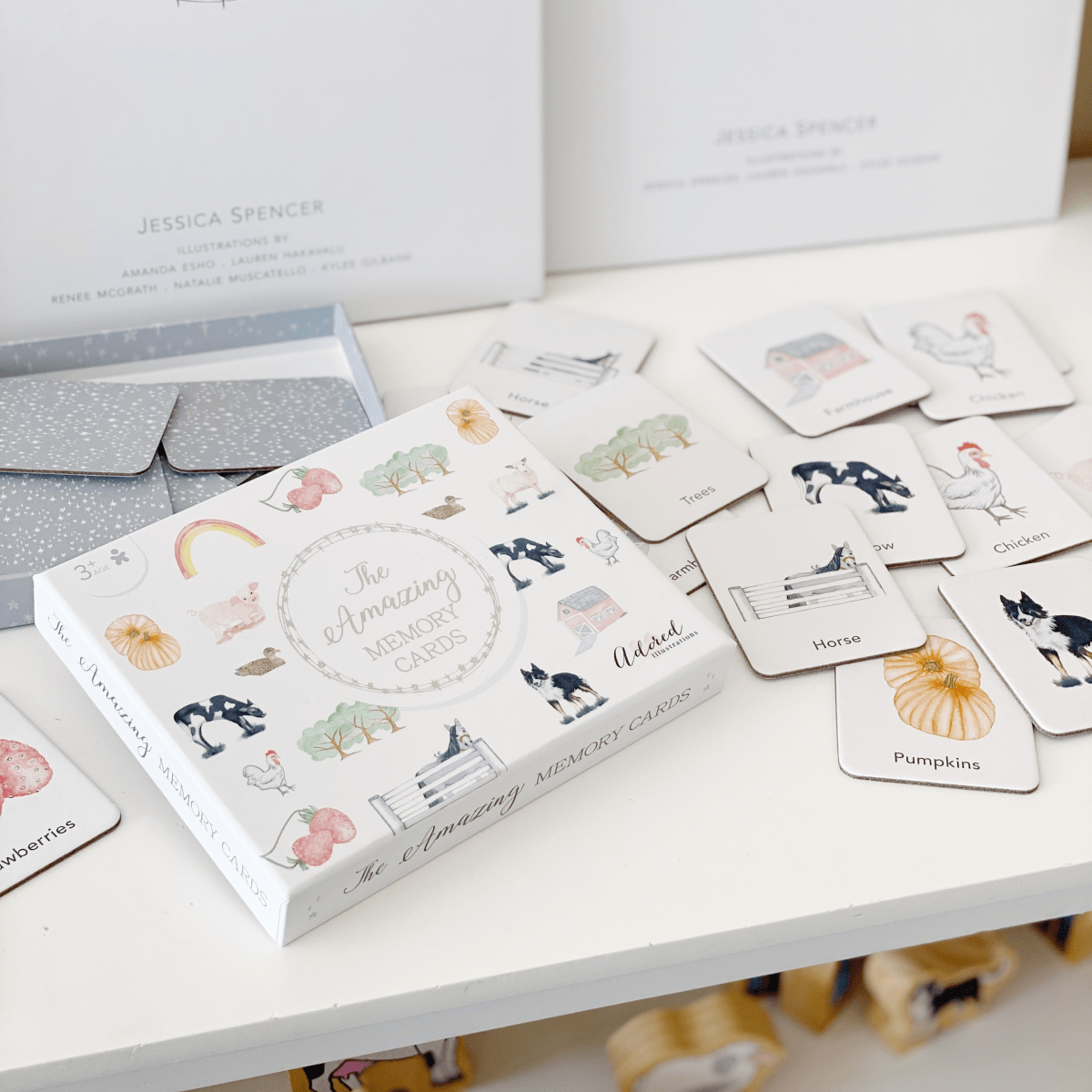 The Amazing Memory Card Game - Adored Illustrations sold by Rosebud & Jo