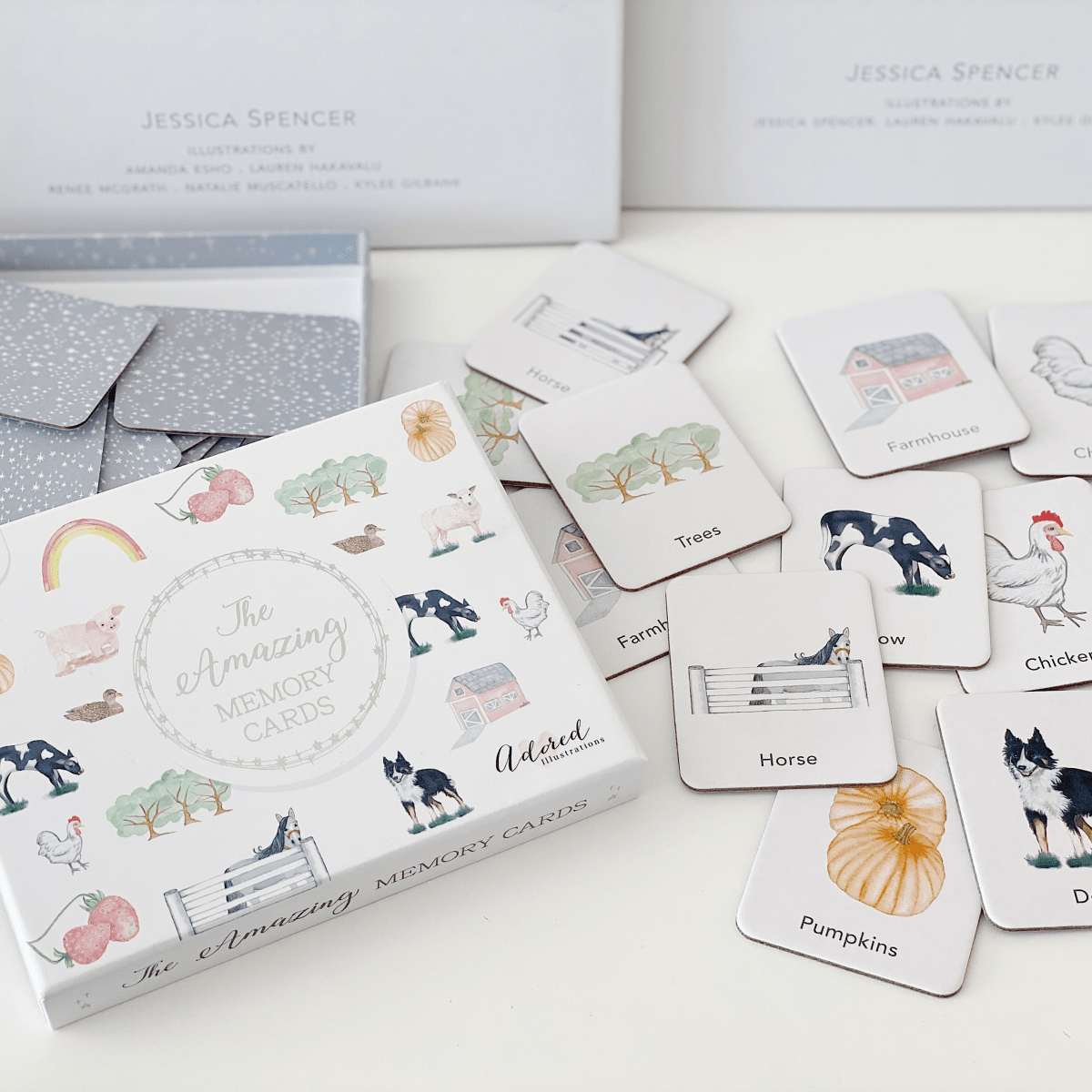 The Amazing Memory Card Game - Adored Illustrations sold by Rosebud & Jo