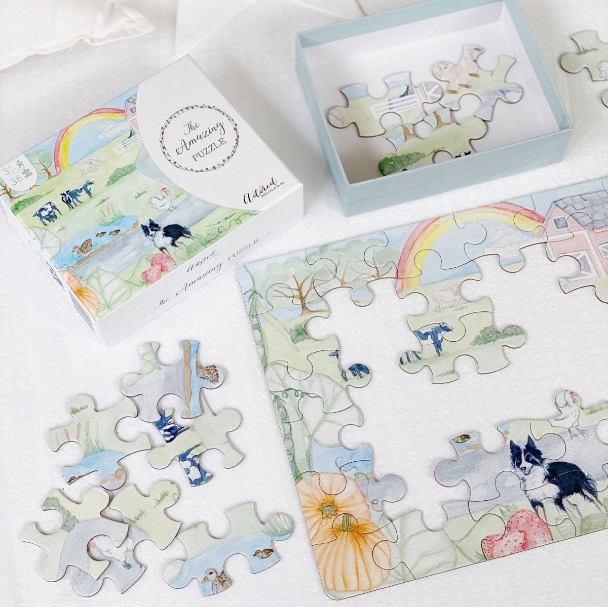 The Amazing Puzzle - Adored Illustrations Puzzle sold by Rosebud & Jo