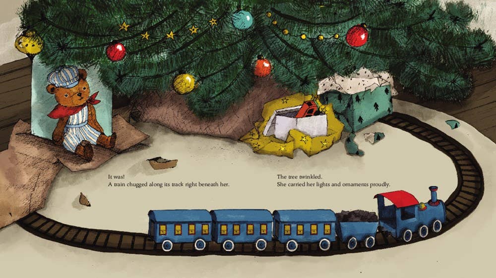 The Christmas Tree Who Loved Trains by Annie Silvestro - HarperCollins Book sold by Rosebud & Jo
